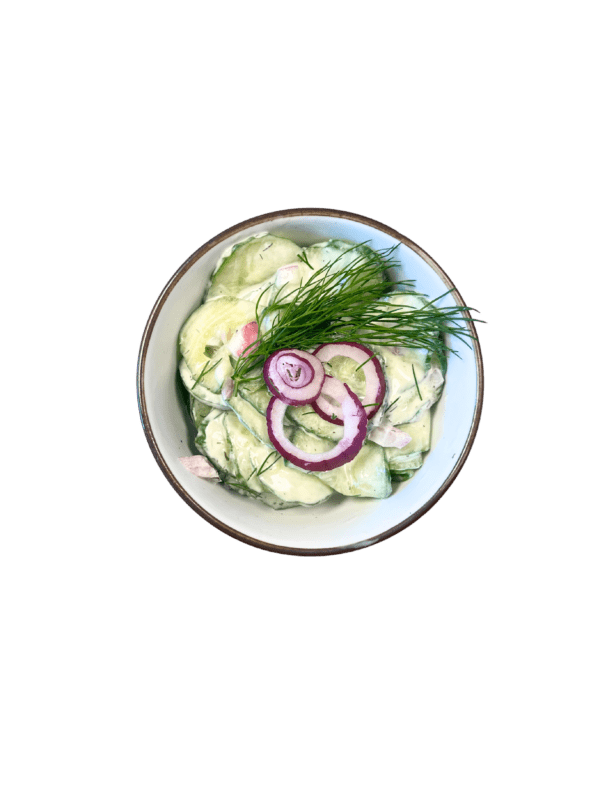 Komkommer dille salade Komkommer-dille salade